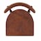 Flash Furniture Barstool with Walnut Wood Seat and Boomerang Back XU-DG6V6B-WAL-GG - alternate 3